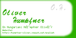 oliver humpfner business card